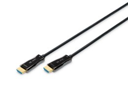 Kabel DIGITUS połączeniowy hybrydowy AOC HDMI 2.0 Premium High Speed Ethernet 4K60Hz UHD HDMI A/HDMI A M/M czarny 10m