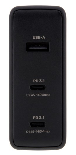 UNITEK ŁADOWARKA GAN 2X USB-C, USB-A, 140W