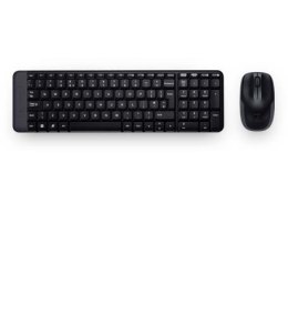 Zestaw bezprzewodowy klawiatura + mysz Logitech MK220 czarny