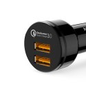 CC-T8 ultraszybka ładowarka samochodowa 2xUSB Quick Charge 3.0 6A 36W