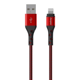 Energizer Ultimate - Kabel połączeniowy USB-A do Lightning certyfikat MFi 2m (Czerwony)