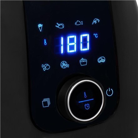 Princess | 182025 | Cyfrowy Aerofryer XXL | Moc 1500 W | Pojemność 4,5 L | Czarny