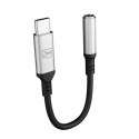 3MK Adapter USB-C - Jack 3,5 mm czarny/black