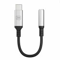3MK Adapter USB-C - Jack 3,5 mm czarny/black