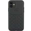 Audi Genuine Leather iPhone 12/12 Pro 6.1" czarny/black hardcase AU-TPUPCIP12P-Q8/D1-BK