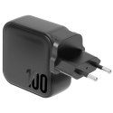 ENERGEA ład. siec. 1xUSB+3xUSB-C PD-PPS-QC 3.0 100W 3C1A czarny/black US+EU Travelite GAN100