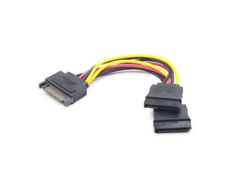 DYSK KABEL SATA (WTYK) - 2 X SATA (GNIAZDO) 0.15M