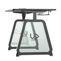ULTRADESK Biurko dla gracza BOOSTER, 136x70,5 cm, 75 cm, podświetlenie RGB, uchwyt na słuchawki i napój