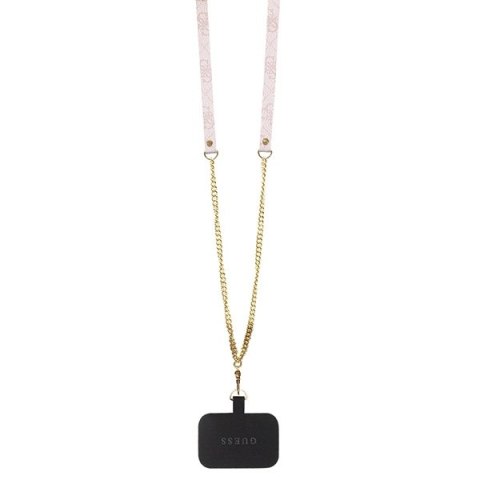 Guess GUHCP13LP4TDSCPP iPhone 13 Pro / 13 6.1" różowy/pink hardcase Crossbody 4G Metal Logo