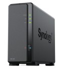 NAS Synology DS124; Tower; 1x (3.5" SATA HDD); Realtek RTD1619B; ,1GB DDR4, 1x 1GbE RJ-45