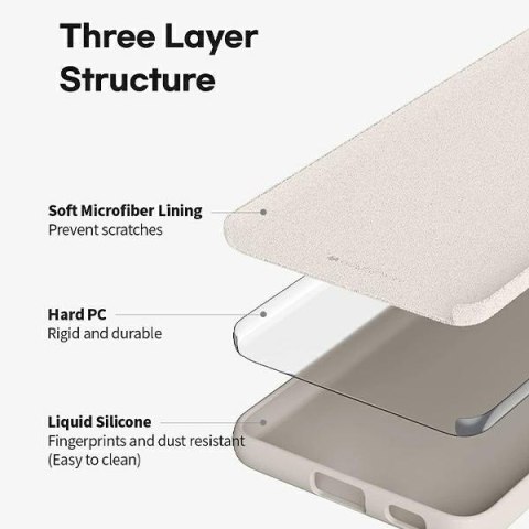 Mercury Silicone iPhone 15 Pro Max 6,7" beżowy /stone