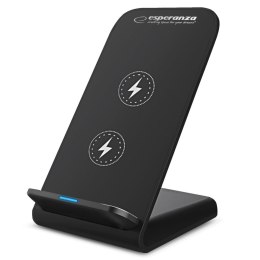 Stojak biurkowy do telefonu z ładowarką bezprzewodową 15W Esperanza PHOTON EZC101