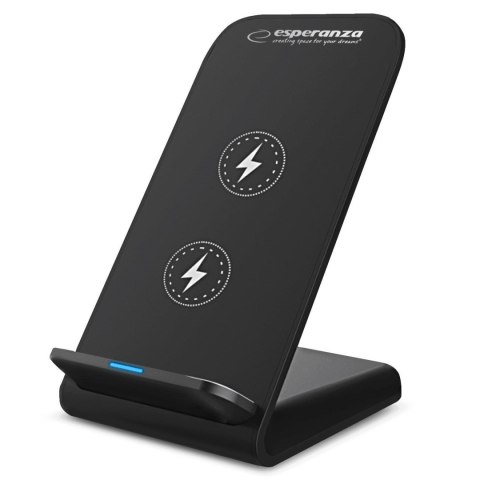 Stojak biurkowy do telefonu z ładowarką bezprzewodową 15W Esperanza PHOTON EZC101