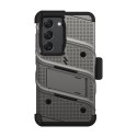 ZIZO BOLT Series - Pancerne etui Samsung Galaxy S23 ze szkłem 9H na ekran + uchwyt z podstawką (szary)