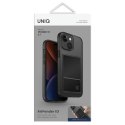 UNIQ etui Air Fender ID iPhone 15 6.1" szary/smoked grey tinted Cardslot