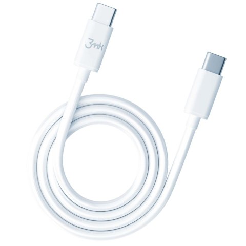 Kabel USB 3mk Hyper Cable USB-C to USB-C 2m 100W biały