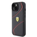 Ferrari FEHCP15SPTWK iPhone 15 6.1" czarny/black hardcase Twist Metal Logo