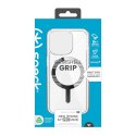 Speck Gemshell Grip + MagSafe - Etui do iPhone 15 Pro (Clear / Chrome Finish)