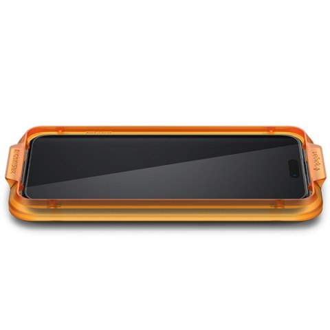 Spigen Alm Glass FC iPhone 15 6.1" 2 szt. szkło hartowane czarna ramka AGL06906