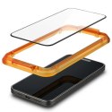 Spigen Alm Glass FC iPhone 15 Pro Max 6.7" 2 szt. szkło hartowane czarna ramka AGL06875