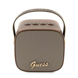 Guess głośnik Bluetooth GUWSB2P4SMW Speaker mini brązowy/bown 4G Leather Script Logo with Strap