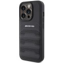 AMG AMHCP15LGSEBK iPhone 15 Pro 6.1" czarny/black hardcase Leather Debossed Lines