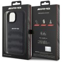 AMG AMHCP15MGSEBK iPhone 15 Plus 6,7" czarny/black hardcase Leather Debossed Lines