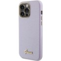Guess GUHCP15XPGMCSL iPhone 15 Pro Max 6.7" liliowy/lilac hardcase Glitter Glossy Script