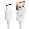 3MK Hyper Cable USB-A to USB-C 5A 60W 1.2m biały/white