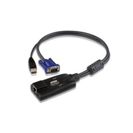 Aten | Adapter KVM USB VGA | 1 x RJ-45 żeński, 1 x USB męski, 1 x HDB-15 męski