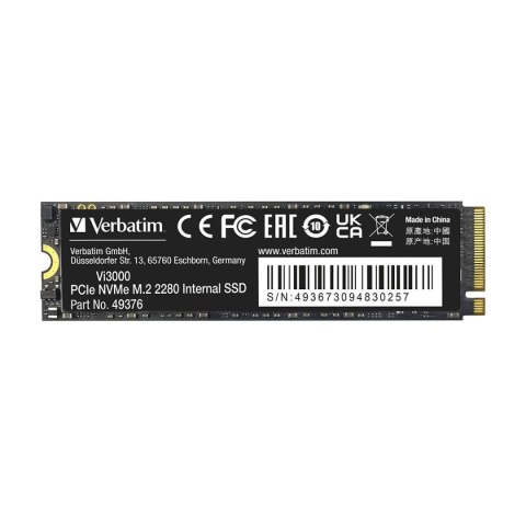 Dysk SSD Verbatim Vi3000 2TB M.2 2280 PCIe Gen3 NVME (3300/3000 MB/s)