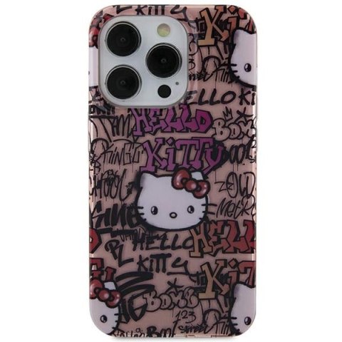 Hello Kitty HKHCN61HDGPTP iPhone 11 / Xr 6.1" różowy/pink hardcase IML Tags Graffiti