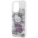 Hello Kitty HKHCP13LHDGPHT iPhone 13 Pro / 13 6.1" biały/white hardcase IML Kitty On Bricks Graffiti