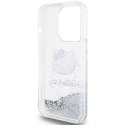 Hello Kitty HKHCP13XLIKHET iPhone 13 Pro Max 6.7" srebrny/silver hardcase Liquid Glitter Charms Kitty Head
