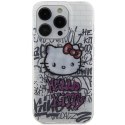 Hello Kitty HKHCP14LHDGPHT iPhone 14 Pro 6.1" biały/white hardcase IML Kitty On Bricks Graffiti