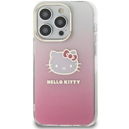 Hello Kitty HKHCP15SHDGKEP iPhone 15 6.1 różowy/pink hardcase IML Gradient Electrop Kitty Head