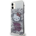 Hello Kitty HKHCN61HDGPHT iPhone 11 / Xr 6.1" biały/white hardcase IML Kitty On Bricks Graffiti