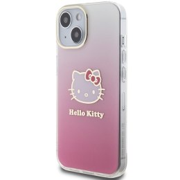 Hello Kitty HKHCP15SHDGKEP iPhone 15 6.1 różowy/pink hardcase IML Gradient Electrop Kitty Head