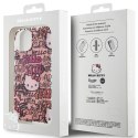 Hello Kitty HKHCP15SHDGPTP iPhone 15 6.1" różowy/pink hardcase IML Tags Graffiti