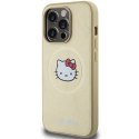 Hello Kitty HKHMP13LPGHCKD iPhone 13 Pro / 13 6.1" złoty/gold hardcase Leather Kitty Head MagSafe