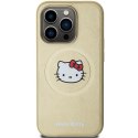 Hello Kitty HKHMP13LPGHCKD iPhone 13 Pro / 13 6.1" złoty/gold hardcase Leather Kitty Head MagSafe