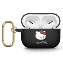Hello Kitty HKAP23DKHSK Airpods Pro 2 cover czarny/black Silicone 3D Kitty Head