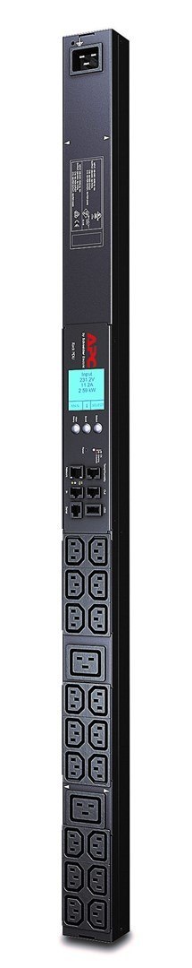 APC Rack PDU 2G, Metered, ZeroU,16A, 100-240V, (18) C13 & (2) C19