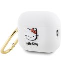 Hello Kitty HKAP23DKHSH Airpods Pro 2 cover biały/white Silicone 3D Kitty Head