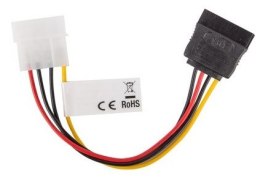 Kabel zasilający LANBERG SATA 15-pin - Molex 4-pin 0.15m. CA-HDSA-10CU-0015