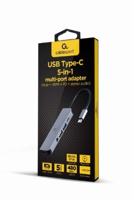 Adapter GEMBIRD A-CM-COMBO5-02 USB-C - HDMI