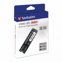 Dysk SSD wewnętrzny Verbatim wewnętrzny M.2 SATA III, 2000GB, 2TB, Vi560, 49365, 550 MB/s-R, 500 MB/s-W