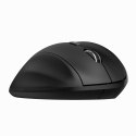 Powerton Mysz CLOE, 1600DPI, 2.4 [GHz], optyczna, 6kl., bezprzewodowa, czarna, 1 szt AA, ergonomiczna