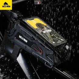 Etui/uchwyt rowerowy WILDMAN M90 sakwa na ramę czarna/black