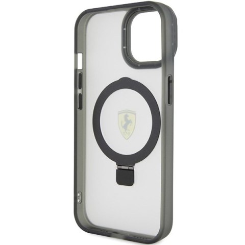Ferrari FEHMP15MUSCAK iPhone 15 Plus / 14 Plus 6.7" czarny/black hardcase Ring Stand 2023 Collection MagSafe